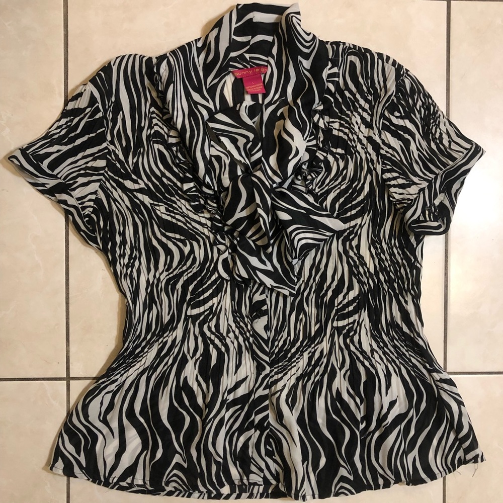 Zebra Print Blouse
